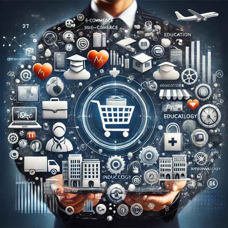 Various industries served by Smart Web Labs